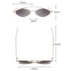 Timeless Women Vintage Sunglasses With Retro Small Metal Frame And Pc Lenses