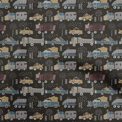 Cotton Flex Gray Fabric Kids Mountain With Lake Dress Material Fabric Print Fabric By The Yard 40 Inch