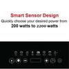 2200W Kitchen Cooking Appliance Multifunctional Induction Cooker Touch Screen Glass Panel Heating Stove