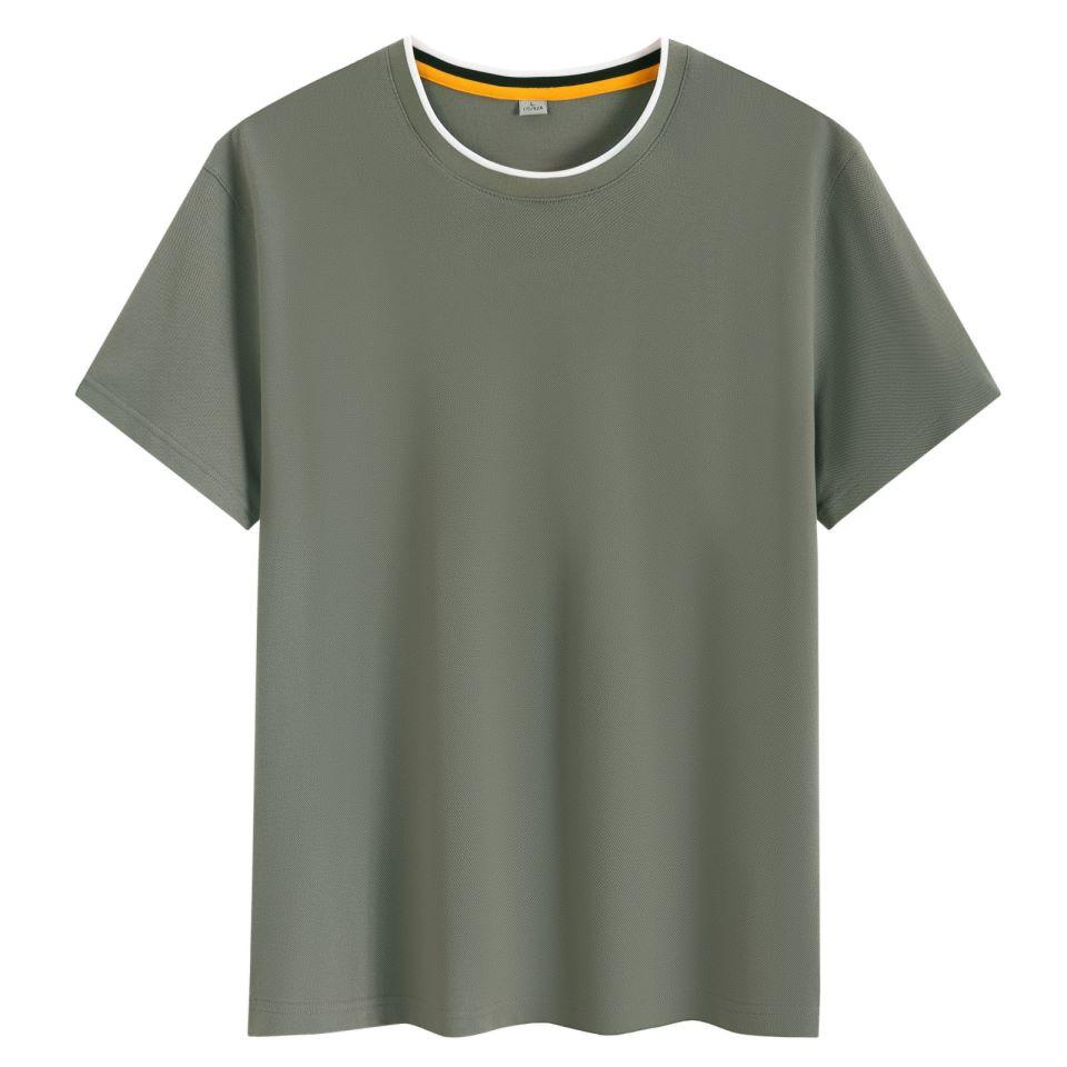 Minimalist Summer Crew Neck Tops Unisex T-shirt  Solid Color Unisex Lightweight T-shirt for Women and Men YG-247