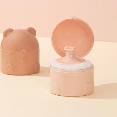 Bärenform Leere Dose Babypuder Abfüllung Aufbewahrungsbox Leerer Behälter Multifunktionale Leere Puderquasten-Dosen Für Kind