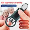 Magnifying Glass Nail Clippers for Thick Nails - Splash Proof, Sharp, Clear, and Easy for Kids & Seniors