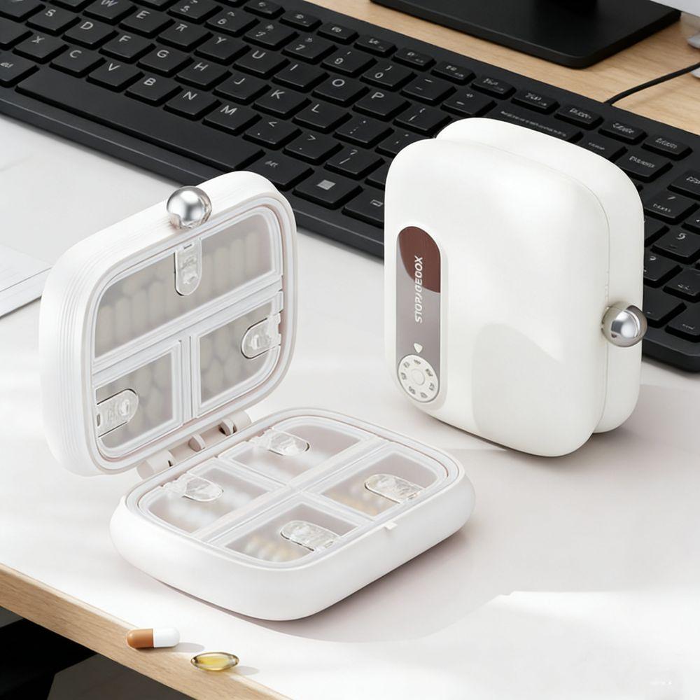 Moisture-Proof 7 Grids Pill Box Sealed Weekly Pill Box Portable Medicine Box  for Home