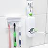 Automatic Toothpaste Dispenser Toothbrush Holder Wall Mount Tooth Brush Storage Rack Bathroom Accessories