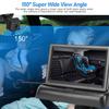 1080P Car Baby Camera with 4.3 Inch Foldable Screen Night Visible 150 degrees  Wide View Angle for Backseat Monitoring