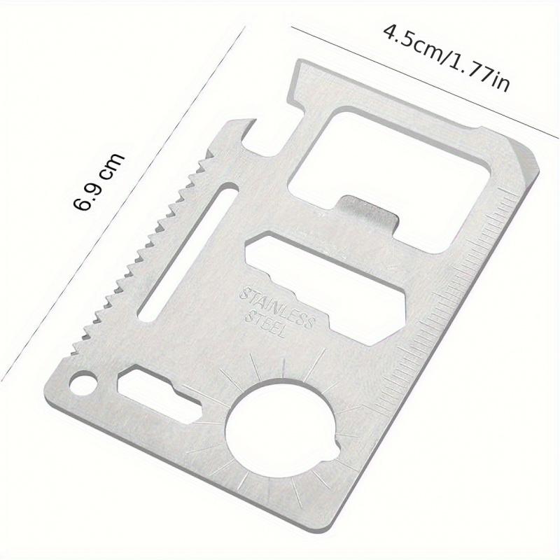 11-In-1 Wallet Multitool Card Heavy Duty Stainless Steel EDC Survival Pocket Tool Bottle Opener Gear For Men Gifts 4