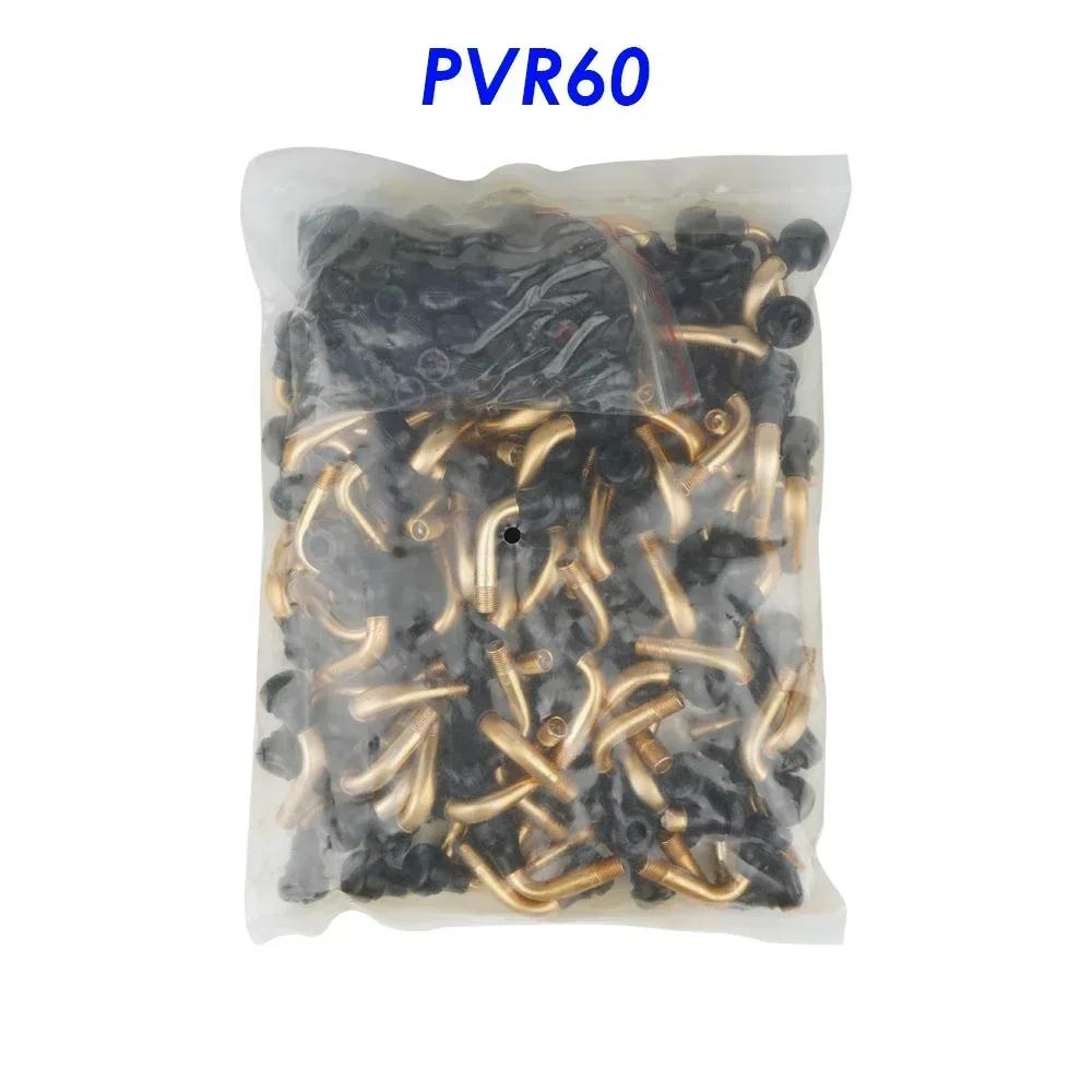 For Tubeless Tires Nipple for Tubeless Disc Wheel Nipple 100 Pieces Pvr50 Pvr60 Pvr70 90 Degrees Rubber Angle Valve Auto Parts