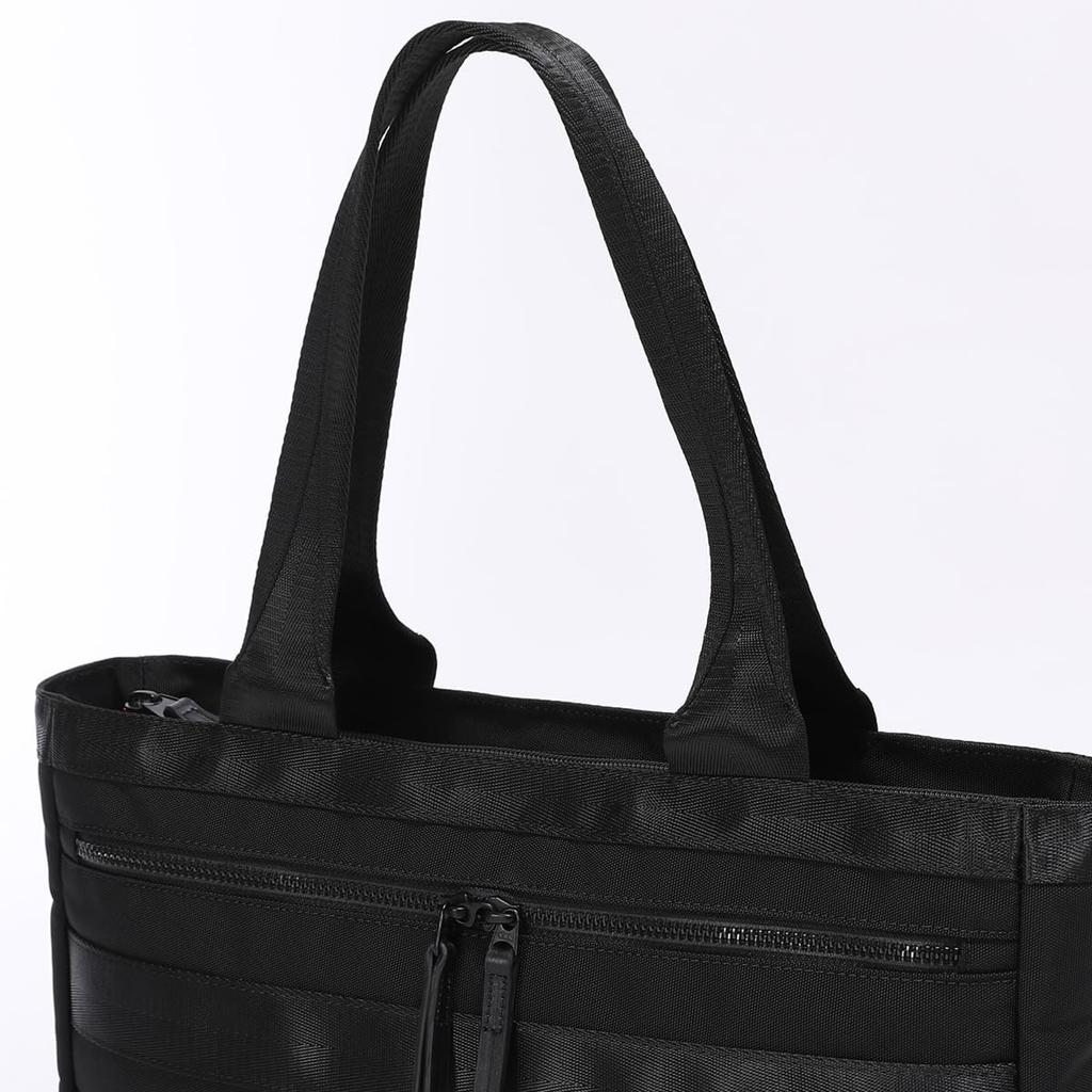 BAUER BS Business Tote Bag (Amazon.co.jp Exclusive) - Horizontal Business Tote Bag with Top Zipper, Fits 13-inch Laptop, Men's, Black