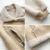 Lamb Velvet Jacket Women's Winter Loose Fur All-in-one Suede Jacket Short Lamb Velvet Warm Motorcycle Jacket