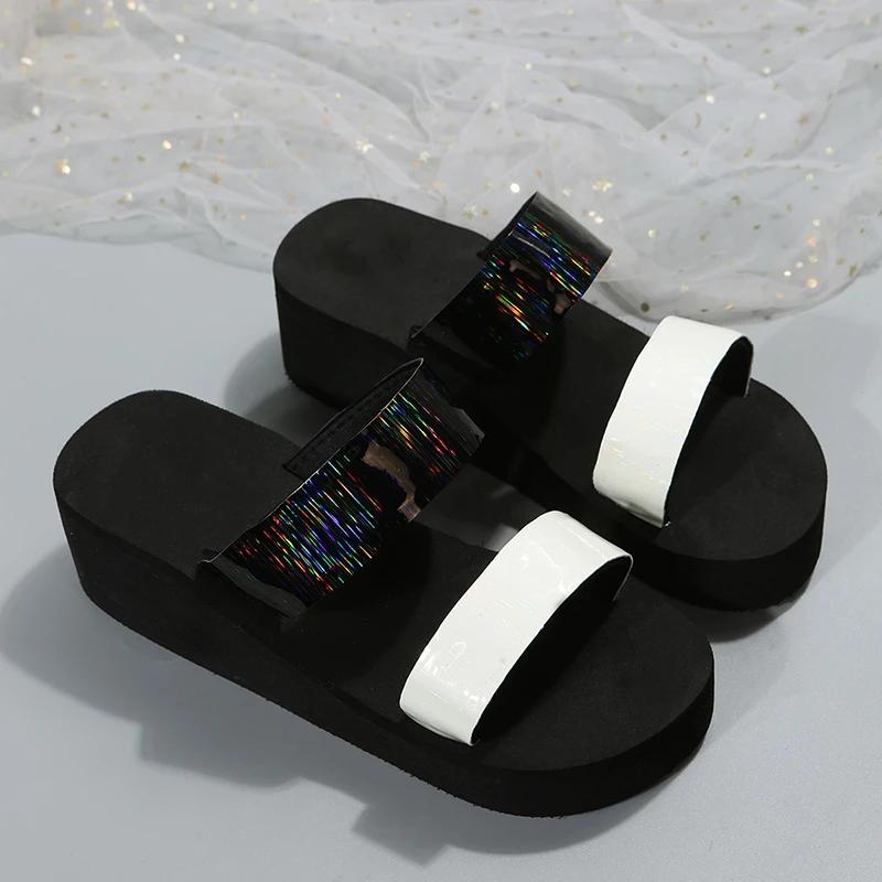 Fashion Slippers Summer Shoes Women Platform Sandals Wedges Beach Home Slippers Women Flip Flops Memory Foam Slippers Sandalias De Mujer