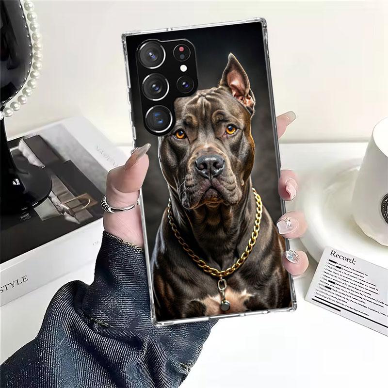 Pit Bull Pet Dog Pitbull Soft Phone Case For Samsung Galaxy S22 S23 S24 S25 Edge S26 Ultra S20 FE S21 Plus + Fundas Coque Galaxy