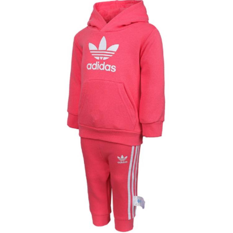 adidas Originals Trefoil Hoodie Casual Sportswear Pink Infant And Toddler FR3831