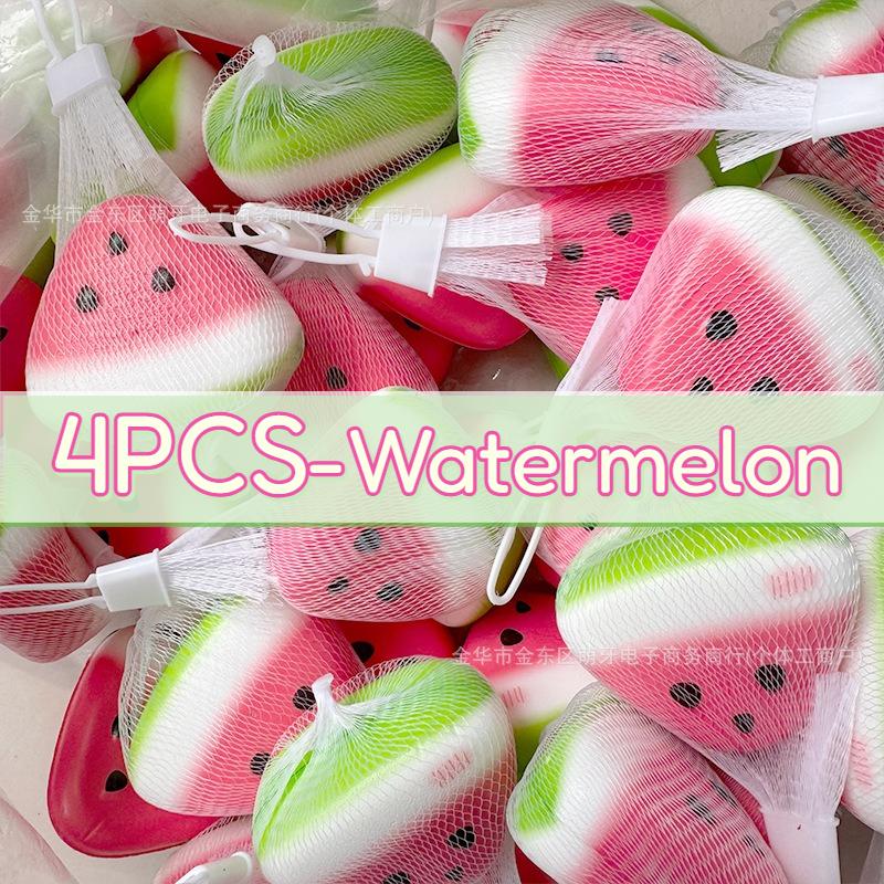 Aesthetic Summer Fruit Squishy Fidget Toy Simulated Watermelon Slow Rebound Squeeze Toy, Healing Stress Relief Gift