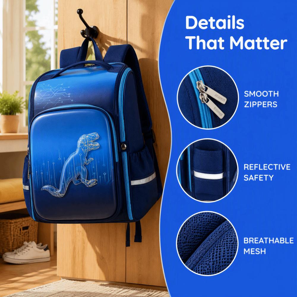 Cartoon Design School Backpack 3D Design School Bag New Rucksack Kids