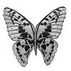 Silver-black Butterfly Pattern Cloth Sticker Mesh Bottom Two-color Embroidery Water-soluble Mesh Embroidery DIY Lace Accessories