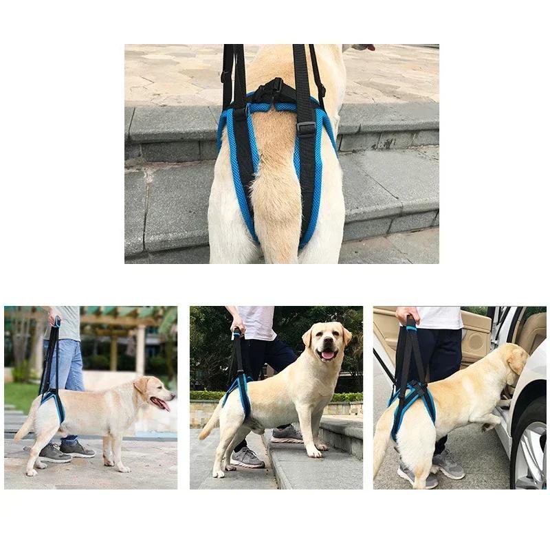 Adjustable Dog Lift Harness Pet Dogs Aid Assist Tool for Old Dogs Pet Support Sling for Back Legs Help Weak Legs Stand Up Down