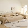 Plush Sofa Cover Autumn Winter Full Coverage Wrap-Around Sofa Sheet Cover Protector Simple Design