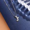 New Fashion Sweet 925 Sterling Silver Aura Deer Christmas Animal Pendant Necklaces XL208