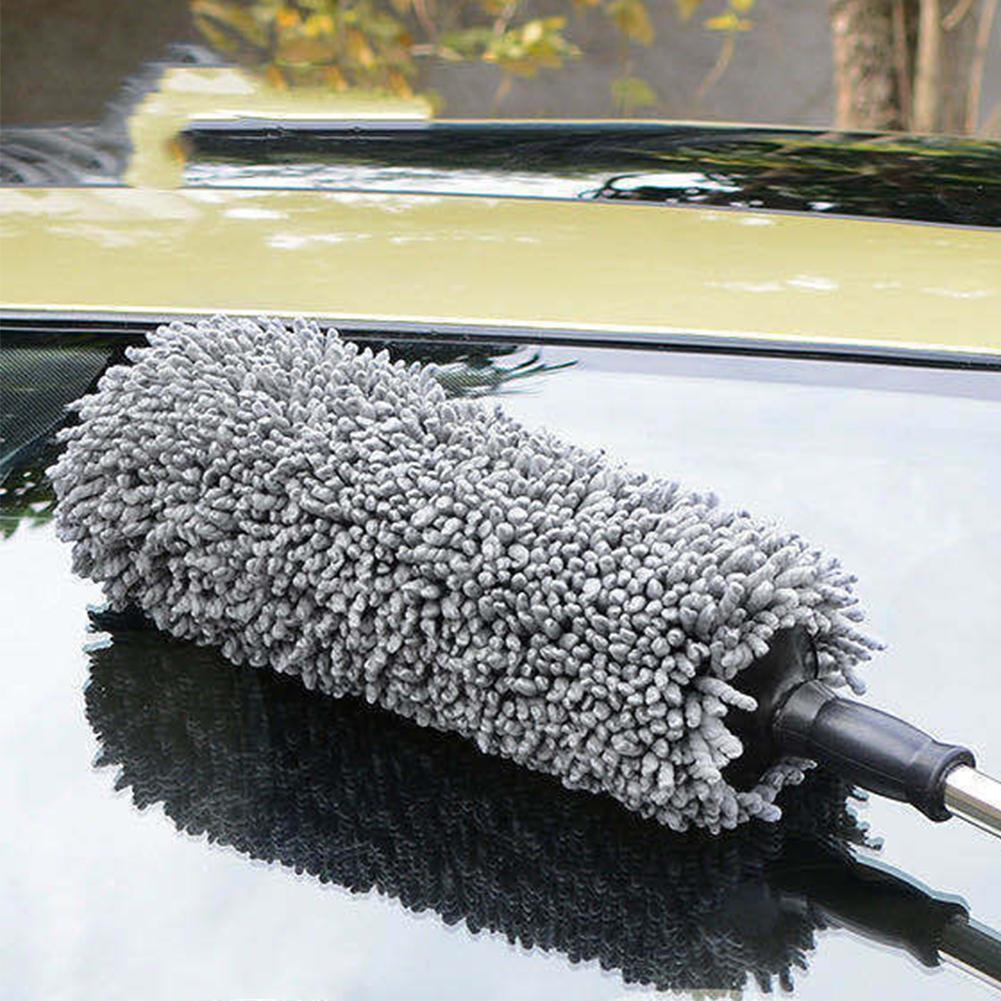 Car Washer Big Mop Duster Brush Soft Microfiber Interior Tool Accessories Cleaner Automotive Washing RV Motorcycle Clean Q7L3