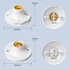 250V E27 Lamp Holder Socket Ceiling Mounted, Bakelite Porcelain Base Screw Edison Bulb Socket For Home Project Use T3Y4