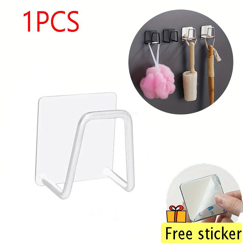 Küche Edelstahl Waschbecken Schwämme Halter Selbstklebende Ablauf Trocknen Rack Küche Wand Haken Zubehör Lagerung Organizer