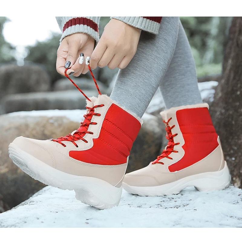 Snow Boots Women New Ladies Shoes Platform Shoes Woman Flat Keep Warm Boots Ladies Casual Plush Botas Mujer Winter Shoes Women