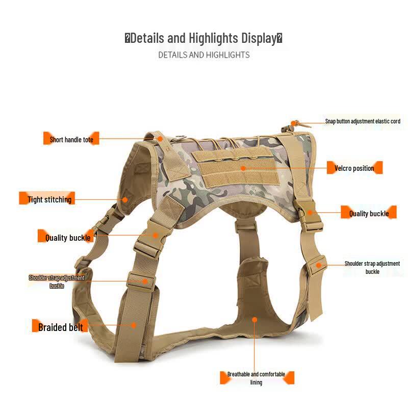 Outdoor Dog Tactical Training Vest