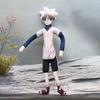 Anime Hunter Killua Zoldyck Cosplay Plüschpuppe Stoffpuppen Niedliche Plüschtiere Zimmerdekoration Abstrakter Drahtgelenk Verdrehbar Geschenke