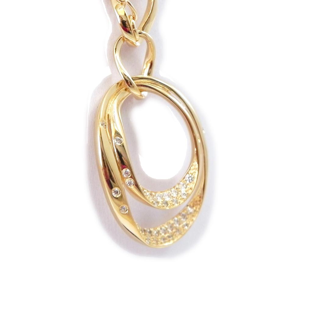 Altesse [I3174] - White 'Goddess' Gold Plated Necklace