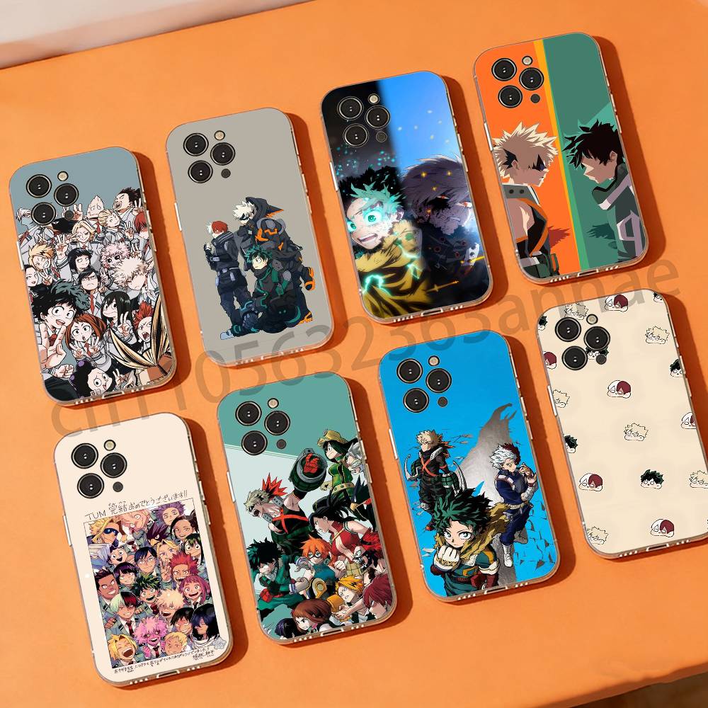 Deku Bakugou Shouto Hero A-Academia Phone Case for iPhone 11Pro 13 12 11 Pro Max 16e 17 Air 16 15 14 Plus 11ProMax