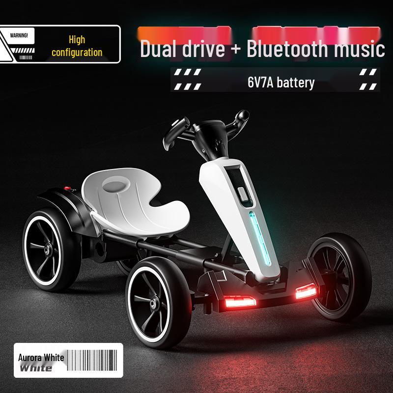 Foldable Children's Electric Go-Kart - Remote Control Car for Boys & Girls