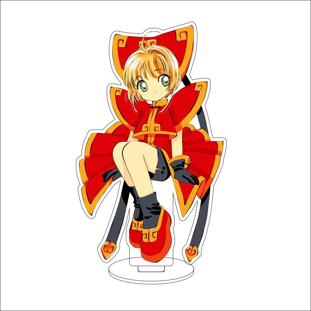 16CM Anime Cardcaptor Sakura Cosplay Acrylic Stand Ornaments KINOMOTO TOUYA/Daidouji Tomoyo Figure Stand Halloween Gifts