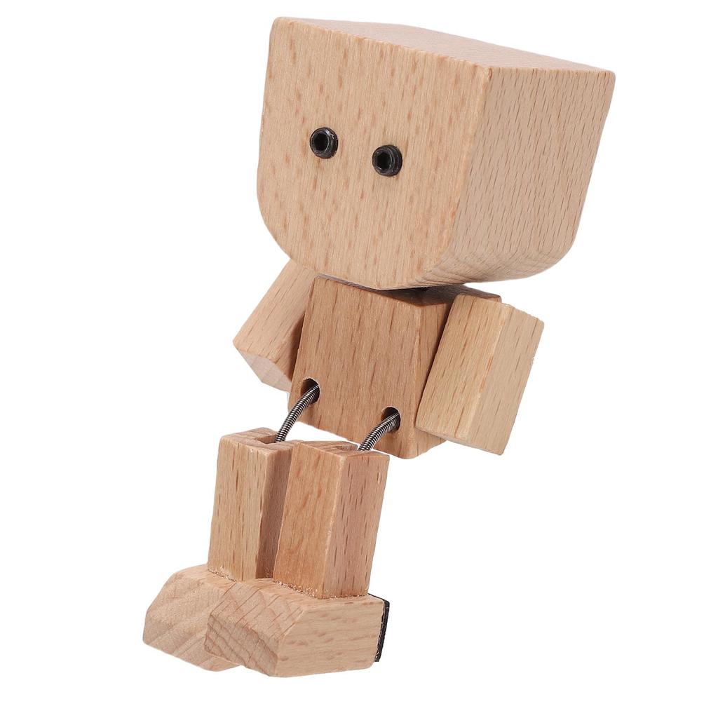 Schüttelnder Holzmann Magnetisch Lustige Ausdrücke Auto Armaturenbrett Schüttelnde Holzpuppe Figur für Schreibtisch Regal