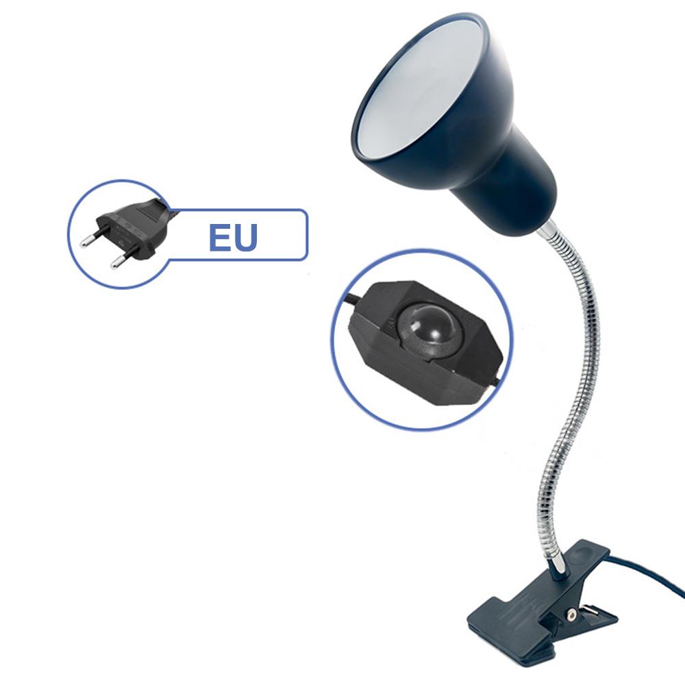 Reptile Heat Lamp Rotating Reptile Light Bracket with Clamp UVA/UVB Heating Lamp Bulb 25W/50W/75W