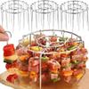 Vertikalt grillställ i rostfritt stål Värmebeständigt spettfäste för grillning Utomhus inomhus matlagning