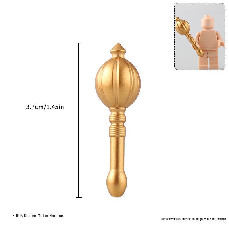 Набор оружия для минифигурок из 24 предметов: Дротики, Булавы, Щиты и другие аксессуары для строительных блоков