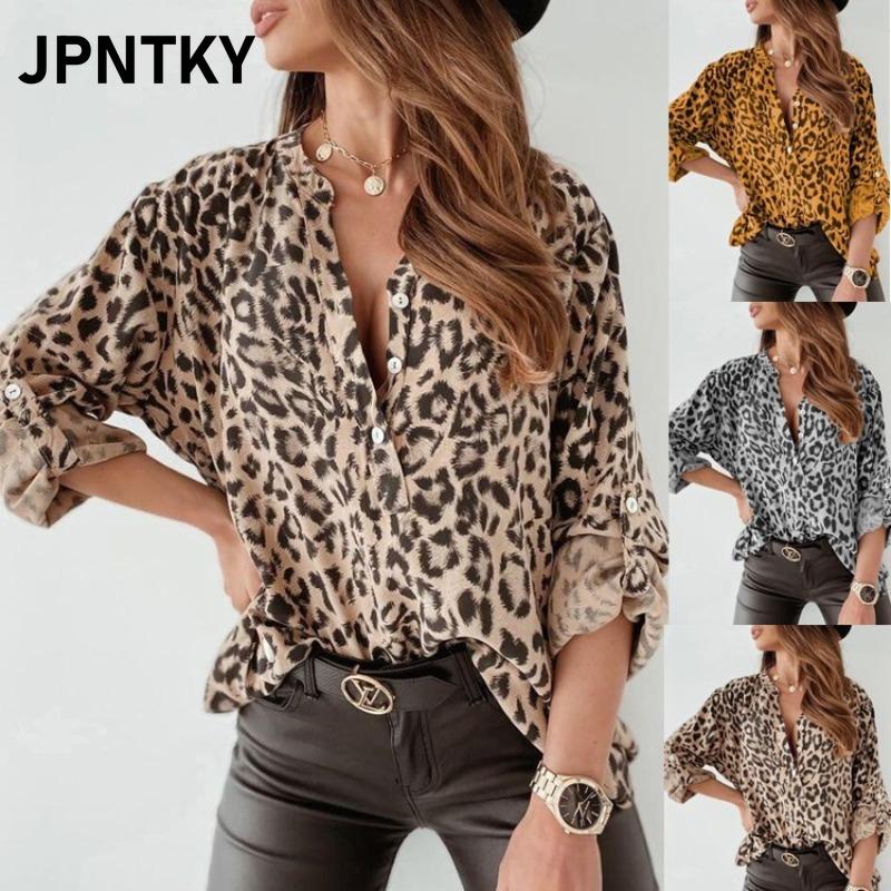 JPNTKY Women's Fashion Casual Long Sleeve Blouses & Shirts International Design