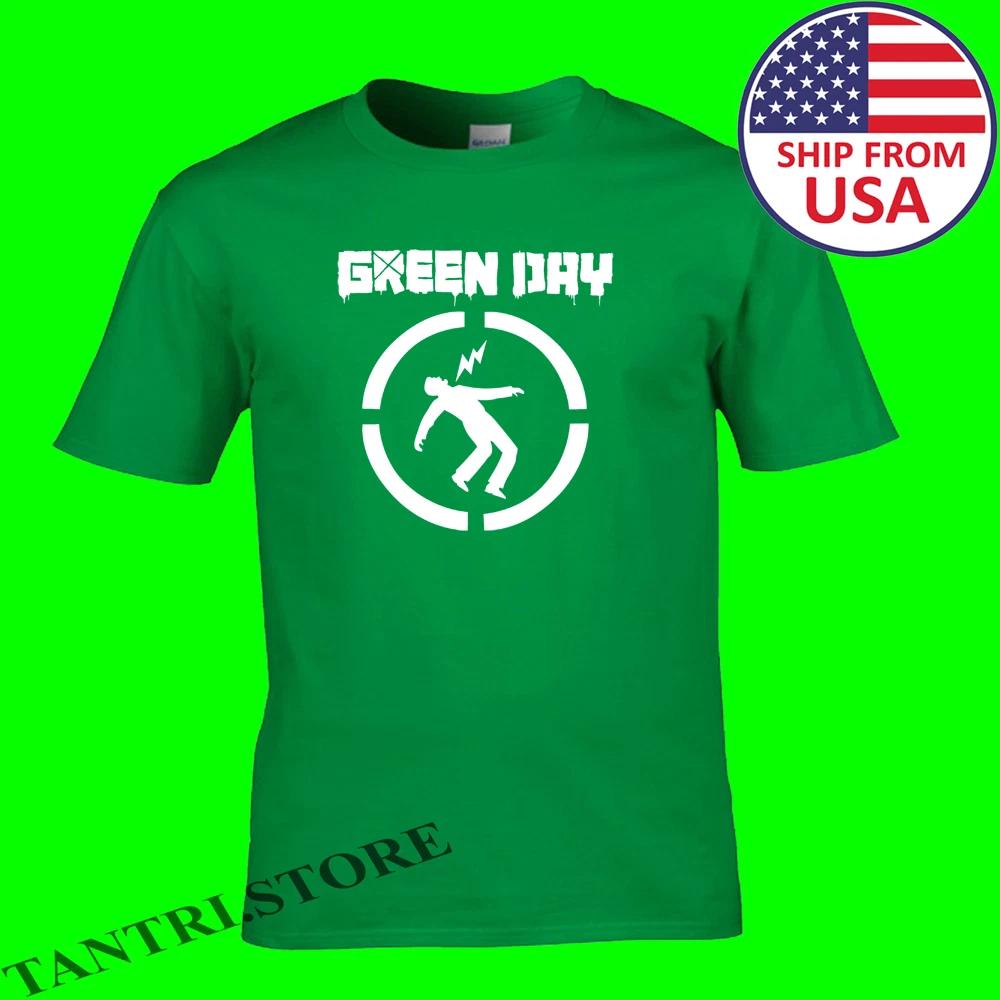 Green Day Warning Men s Green Size S to 5XL 2XL