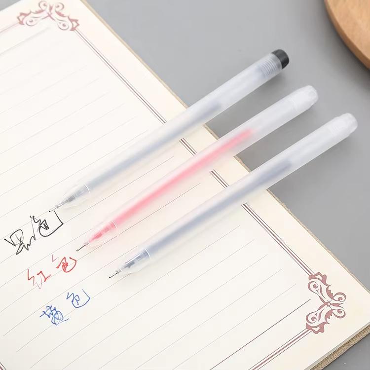 1/10 Pezzi Penna Gel Extra Fine 0.5mm Scrittura Esame Penna Nera Blu Rossa Studenti Cancelleria Ufficio Carbonio per Affari