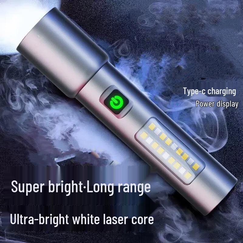 UOSU Rechargeable Aluminum Alloy Zoom Flashlight