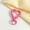 Colorful Heart-Shaped Keychains: DIY Jewelry Accessories with Spray-Painted Spring Clasps and Zinc Alloy Jump Rings
