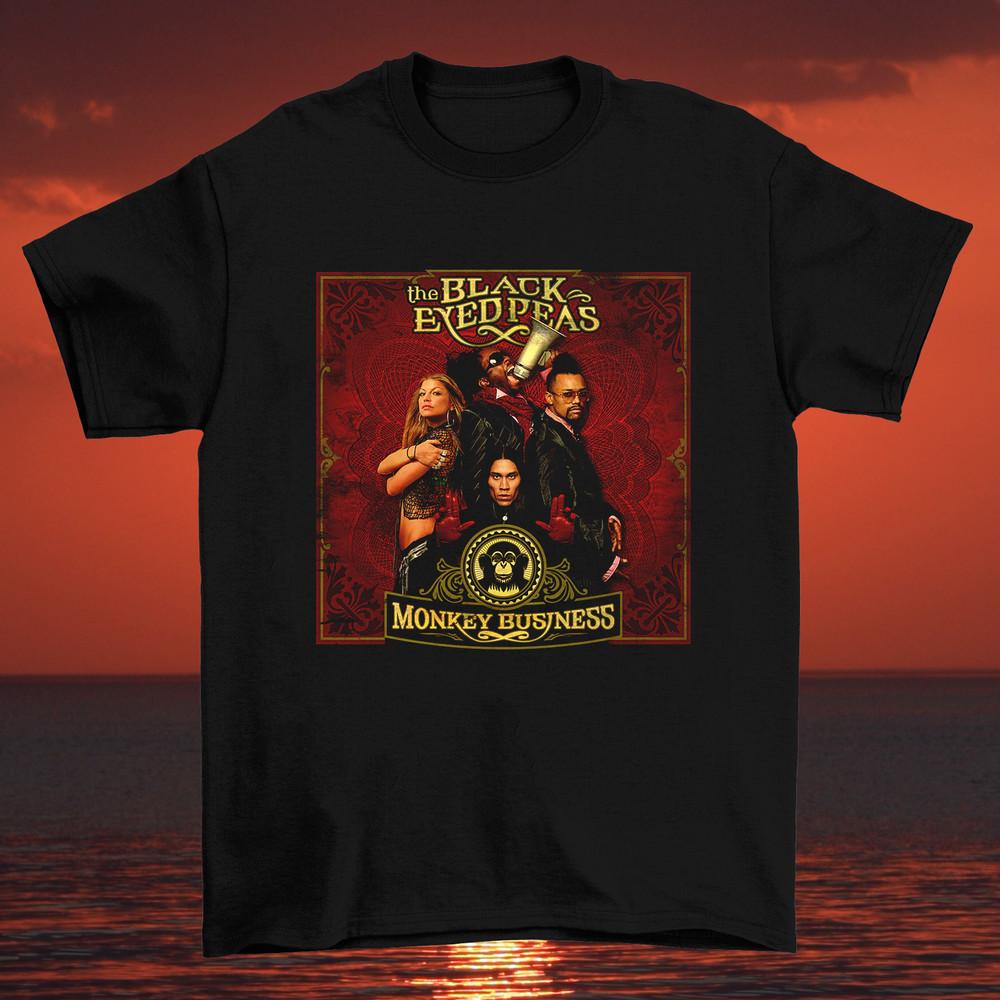 The Black Eyed Peas, Monkey Business BLACK COTTON T Shirt Full Size S-5XL TT954 Unisex T-Shirt XXXL