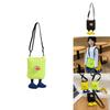 Cute Doll Decoration Solid Color Lightweight Children Crossbody Bag For Kindergarten Daily Use