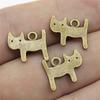 20pcs Charms Cat Tibetan Bronze Silver Color Pendants Antique Jewelry Making DIY Handmade Craft