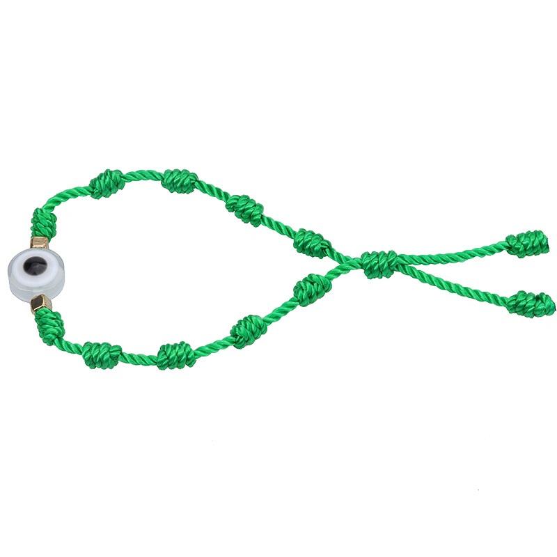 New Evil Eye Braided Bracelet Lucky Red Black Color Thread Couple Chain Handmade Prayer Bangles Pulsera Jewelry Gift for