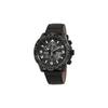 200 Meters Waterproof Quartz Leather Strap Men's Watch Black Dial JY8085-14H