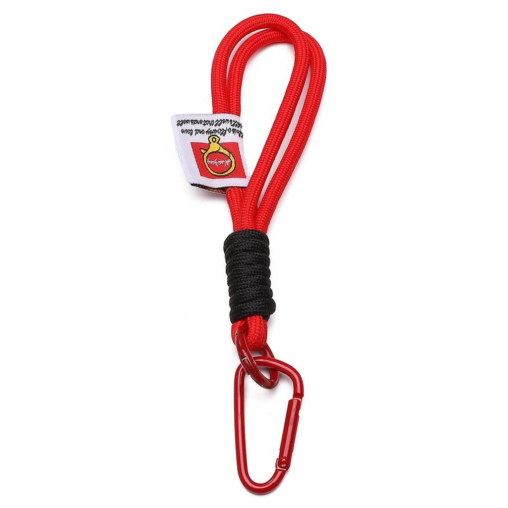 Alloy Nylon Braided Color Blocked Keychain for DIY Bag Accessories 1 Pc