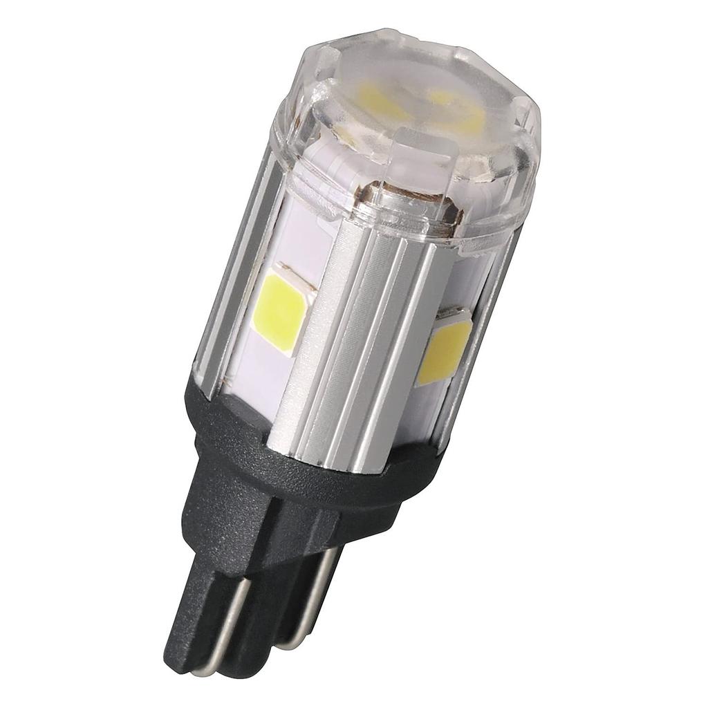 CARMATE GIGA Voiture LED Position Long Contrôle Technique BW169 Lampe, T10, 6500K, 300lm, Durée de vie, Conforme,