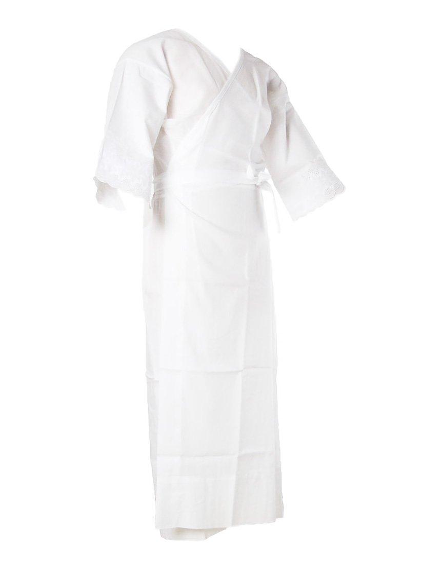 

Цельный подъюбник Сделано в Японии Эластичный подъюбник-кимоно с кружевными манжетами Японское нижнее белье Нижнее белье Кимоно Внутренний LL Белый [Нагомия] Женский белый