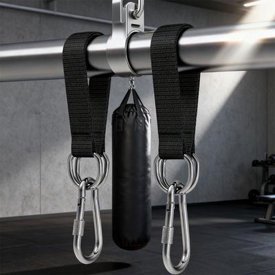Tree Swing Straps 200kg Heavy Duty Hook Ring Hanging Belt Connecting Belt for Hammock Punching Bag Swing Horizontal Bar 25cm